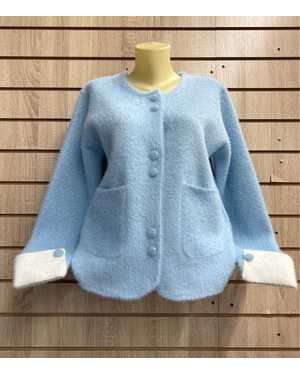 КАРДИГАН ТКАНЬ 20% WOOL, 80% POLYESTER