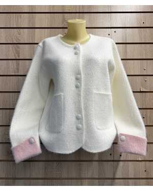 КАРДИГАН ТКАНЬ 20% WOOL, 80% POLYESTER