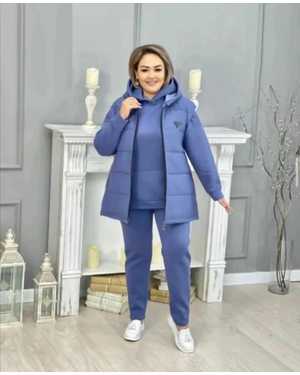 ЖЕНСКИЙ КОСТЮМ ТРОЙКА ТКАНЬ ФЛИС