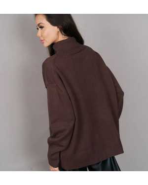 СВИТЕР ТКАНЬ 48% CASHMERE, 29% WOOL, 18% COTTON, 5% ELASTANE