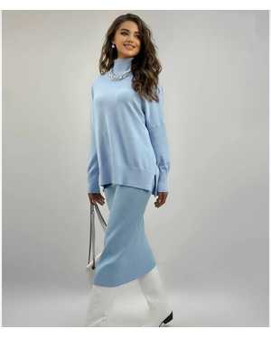 СВИТЕР ТКАНЬ 48% CASHMERE, 29% WOOL, 18% COTTON, 5% ELASTANE