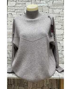 СВИТЕР ТКАНЬ 70% COTTON, 20% CASHMERE, 10% ELASTANE