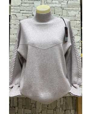 СВИТЕР ТКАНЬ 70% COTTON, 20% CASHMERE, 10% ELASTANE
