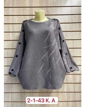 СВИТЕР ТКАНЬ 65% COTTON, 35% POLYESTER