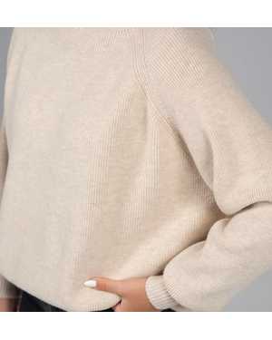 СВИТЕР ТКАНЬ 48% CASHMERE, 29% WOOL, 18% COTTON, 5% ELASTANE