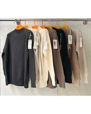 СВИТЕР ТКАНЬ 48% CASHMERE, 29% WOOL, 18% COTTON, 5% ELASTANE