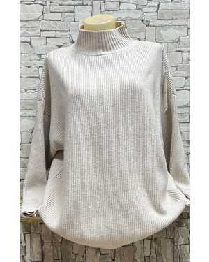 СВИТЕР ТКАНЬ 48% CASHMERE, 29% WOOL, 18% COTTON, 5% ELASTANE