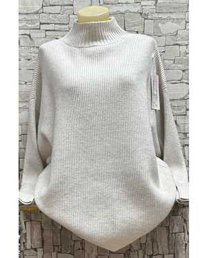 СВИТЕР ТКАНЬ 48% CASHMERE, 29% WOOL, 18% COTTON, 5% ELASTANE