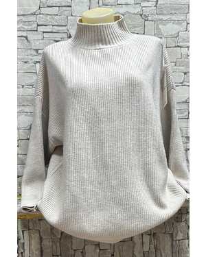 СВИТЕР ТКАНЬ 48% CASHMERE, 29% WOOL, 18% COTTON, 5% ELASTANE