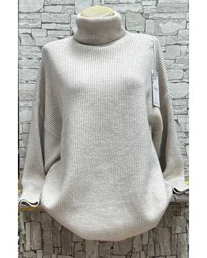 СВИТЕР ТКАНЬ 48% CASHMERE, 29% WOOL, 18% COTTON, 5% ELASTANE