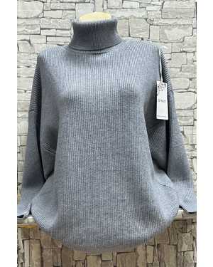 СВИТЕР ТКАНЬ 48% CASHMERE, 29% WOOL, 18% COTTON, 5% ELASTANE