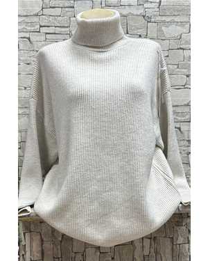 СВИТЕР ТКАНЬ 48% CASHMERE, 29% WOOL, 18% COTTON, 5% ELASTANE