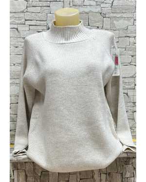 СВИТЕР ТКАНЬ 48% CASHMERE, 29% WOOL, 18% COTTON, 5% ELASTANE