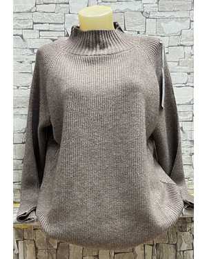СВИТЕР ТКАНЬ 48% CASHMERE, 29% WOOL, 18% COTTON, 5% ELASTANE