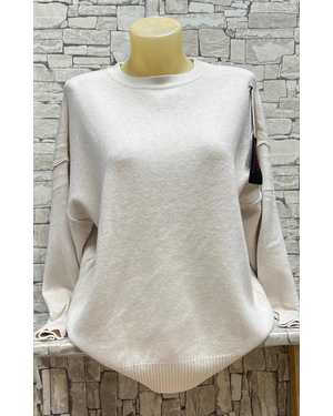 СВИТЕР ТКАНЬ 70% COTTON, 20% CASHMERE, 10% ELASTANE