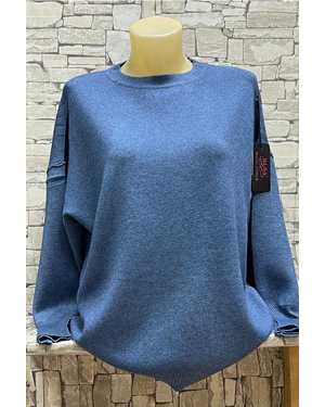 СВИТЕР ТКАНЬ 70% COTTON, 20% CASHMERE, 10% ELASTANE