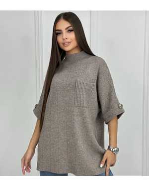 СВИТЕР ТКАНЬ 70% COTTON, 20% CASHMERE, 10% ELASTANE