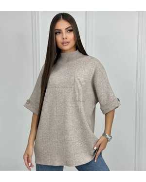 СВИТЕР ТКАНЬ 70% COTTON, 20% CASHMERE, 10% ELASTANE