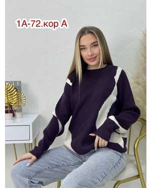 СВИТЕР ТКАНЬ ШЕРСТЬ И АКРИЛ