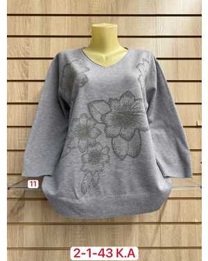 СВИТЕР ТКАНЬ 24% COTTON, 48% CASHMERE, 28% POLYESTER