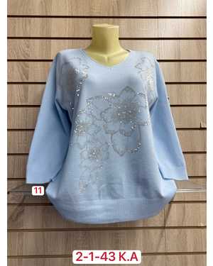 СВИТЕР ТКАНЬ 24% COTTON, 48% CASHMERE, 28% POLYESTER