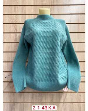 СВИТЕР ТКАНЬ 45% COTTON, 35% CASHMERE, 10% ANGORA, 10% ELASTANE