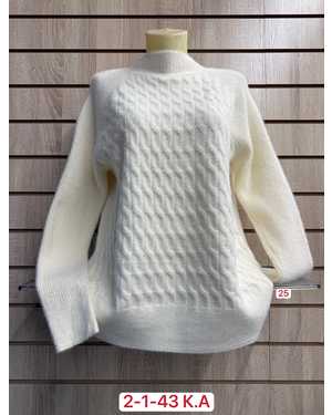 СВИТЕР ТКАНЬ 45% COTTON, 35% CASHMERE, 10% ANGORA, 10% ELASTANE