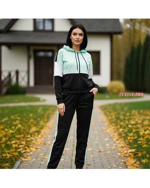 ЖЕНСКИЙ КОСТЮМ ДВОЙКА ТКАНЬ ТРИКОТАЖ