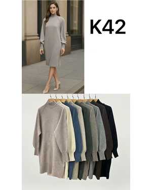 ПЛАТЬЕ ТКАНЬ 70% COTTON, 20% CASHMERE, 10% ELASTANE