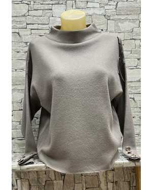 СВИТЕР ТКАНЬ 70% COTTON, 20% CASHMERE, 10% ELASTANE