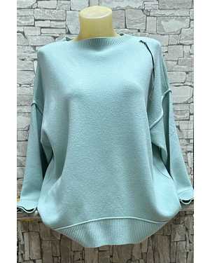 СВИТЕР ТКАНЬ 70% COTTON, 20% CASHMERE, 10% ELASTANE