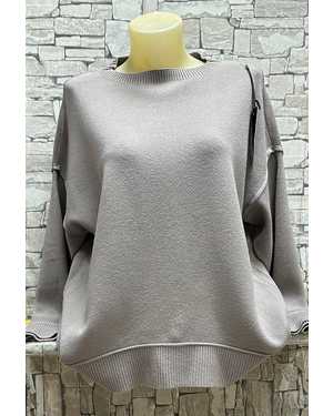 СВИТЕР ТКАНЬ 70% COTTON, 20% CASHMERE, 10% ELASTANE