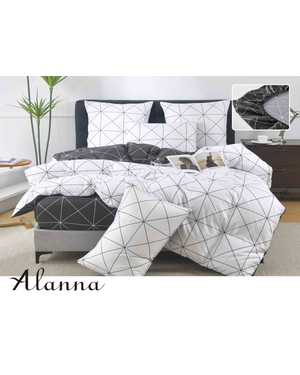 Комплект постельного белья Brand: «Alanna». Ткань: Сатин Простыня на резинке по кругу Высота борта: +25 см(возможно замена на похожее)