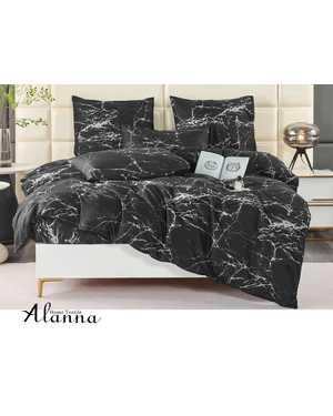 Комплект постельного белья Brand: «Alanna». Ткань: Сатин Простыня на резинке по кругу Высота борта: +25 см(возможно замена на похожее)