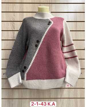 СВИТЕР ТКАНЬ 52% CASHMERE, 28% WOOL, 15% COTTON, 5% ELASTANE