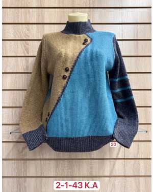 СВИТЕР ТКАНЬ 52% CASHMERE, 28% WOOL, 15% COTTON, 5% ELASTANE