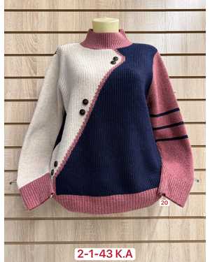 СВИТЕР ТКАНЬ 52% CASHMERE, 28% WOOL, 15% COTTON, 5% ELASTANE