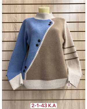 СВИТЕР ТКАНЬ 52% CASHMERE, 28% WOOL, 15% COTTON, 5% ELASTANE
