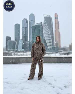 ЖЕНСКИЙ КОСТЮМ ДВОЙКА ТКАНЬ ФЛИС С НАЧЁСОМ