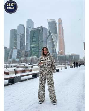 ЖЕНСКИЙ КОСТЮМ ДВОЙКА ТКАНЬ ФЛИС С НАЧЁСОМ