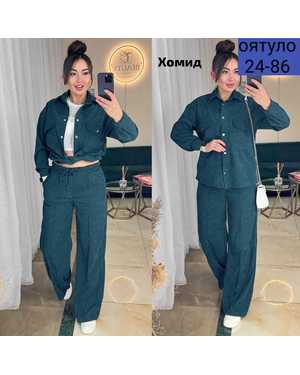 ЖЕНСКИЙ КОСТЮМ ДВОЙКА ТКАНЬ ВЕЛЬВЕТ