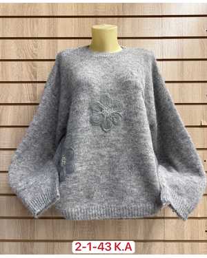 СВИТЕР ТКАНЬ 48% VISCOSE, 24% NYLON, 28% POLYESTER