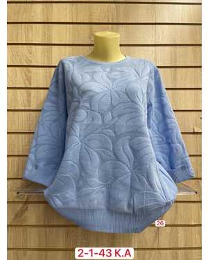 СВИТЕР ТКАНЬ 52% CASHMERE, 18% WOOL, 15% COTTON, 5% ELASTANE