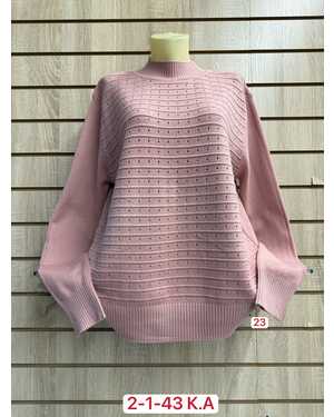 СВИТЕР ТКАНЬ ХЛОПОК, 45% COTTON, 35% CASHMERE, 10% ELASTANE, 10% ANGORA