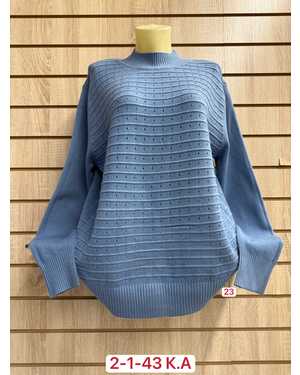 СВИТЕР ТКАНЬ ХЛОПОК, 45% COTTON, 35% CASHMERE, 10% ELASTANE, 10% ANGORA