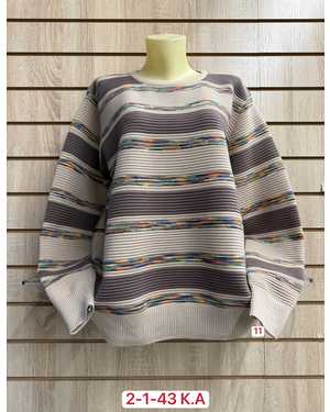 СВИТЕР ТКАНЬ 50% CASHMERE, 28% WOOL, 17% COTTON, 5% ELASTANE