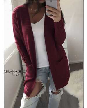 КАРДИГАН ТКАНЬ ТРИКОТАЖ