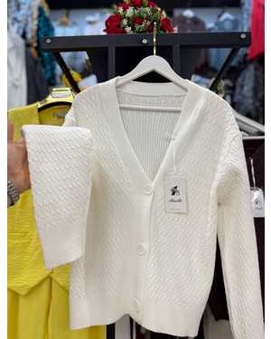 КАРДИГАН ТКАНЬ КАШЕМИР ВЯЗАННЫЙ