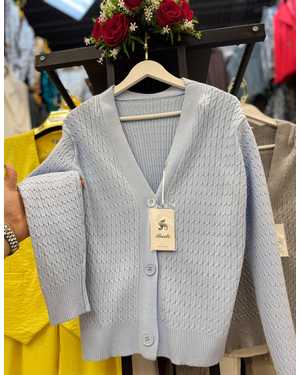 КАРДИГАН ТКАНЬ КАШЕМИР ВЯЗАННЫЙ