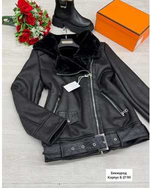 КУРТОЧКА В РАЗМЕР ТКАНЬ КОЖА С МЕХОМ